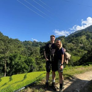 our client on annapurna trek