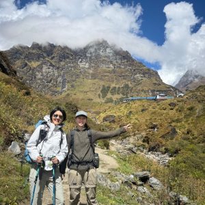 Machhapuchhre base camp trekker